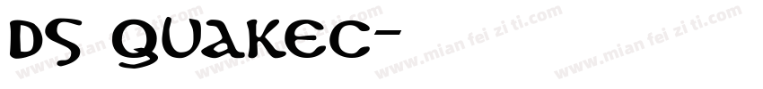 DS QuakeC字体转换